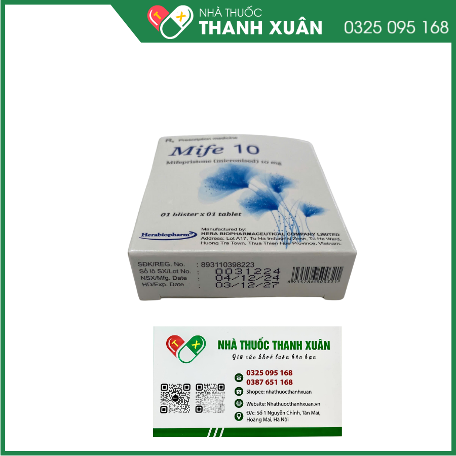 Mife 10 thuốc tránh thai khẩn cấp dùng trong 120 giờ